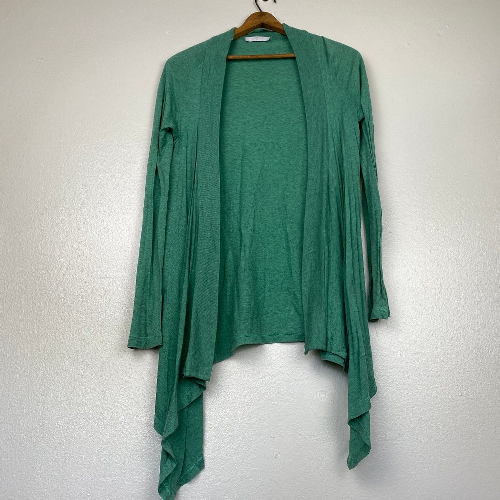 Seven for All Mankind Green Waterfall Cardigan